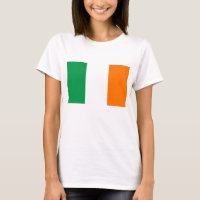 Mulheres - Camisa com Bandeira da Irlanda