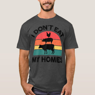 Mulheres Camisetas Vegetarianas Eu não como minhas
