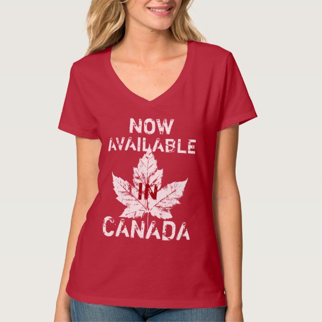Mulheres Canadá Camisas Engraçadas Canadá Souvenir (Frente)
