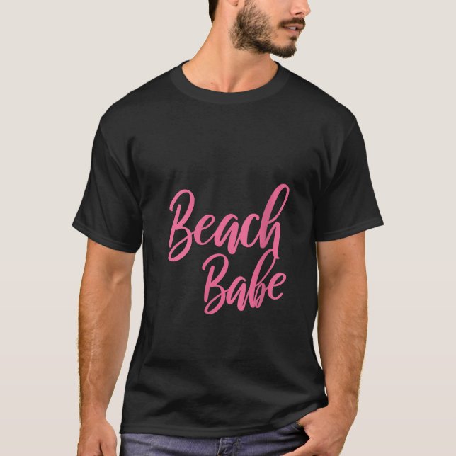 Mulheres Cute Beach Babe Tops Casual Summer Beach  (Frente)