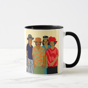 Mulheres da caneca da igreja