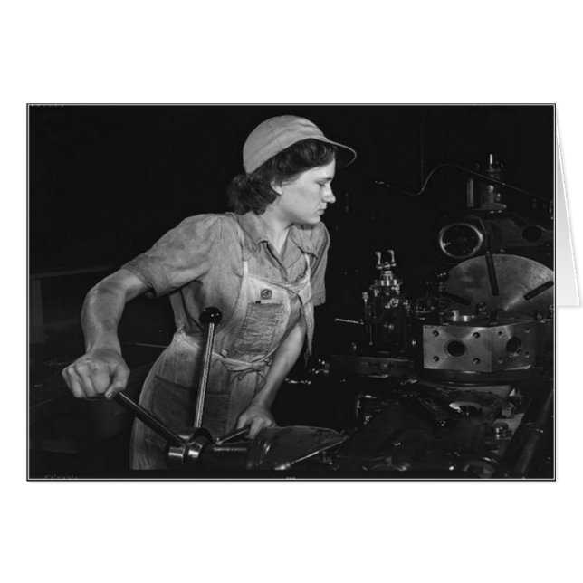 Mulheres da Segunda Guerra Mundial - Cartão de Sau (Frente Horizontal)