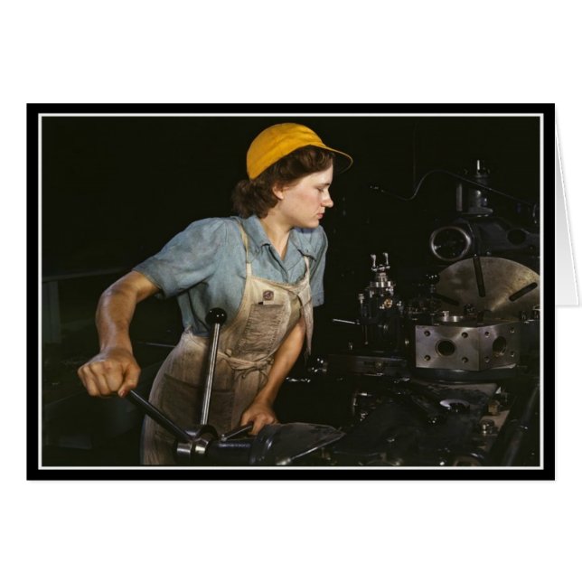 Mulheres da Segunda Guerra Mundial - Cartão de Sau (Frente Horizontal)