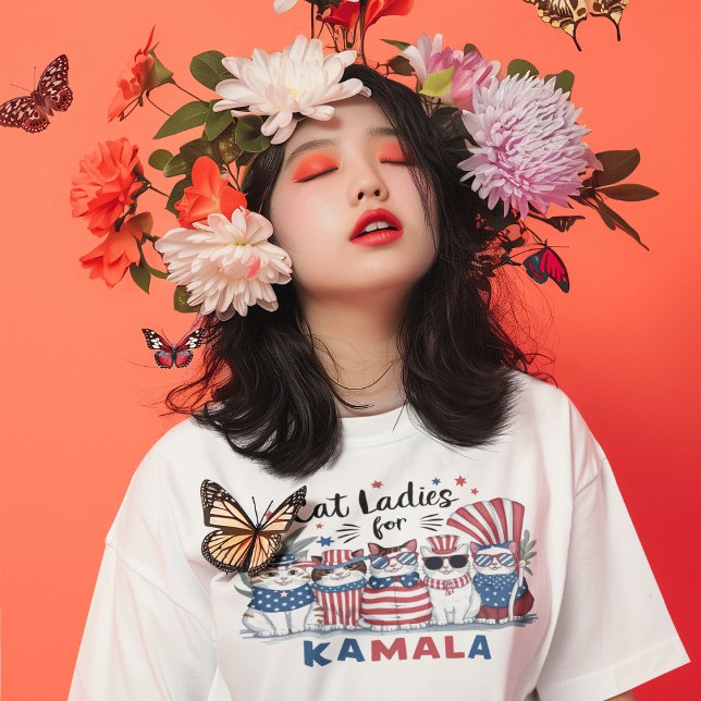 Mulheres de Gato Sem Fios para Camala T-Shirt (Criador carregado)