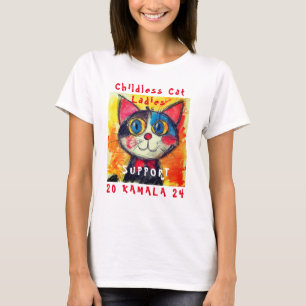 Mulheres De Gato Sem Fios Para Camala T-Shirt