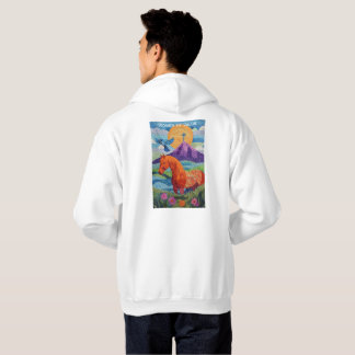 Mulheres de Quilt de Valor, Moletom com Capuz Masc
