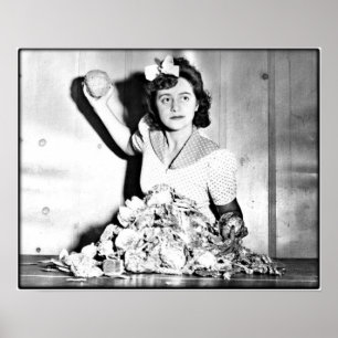 Mulheres de WWII no poster do esforço do