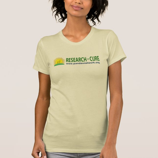 Mulheres do t-shirt da pesquisa = da cura (Frente)