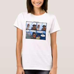 Mulheres do t-shirt do pirata da gramática