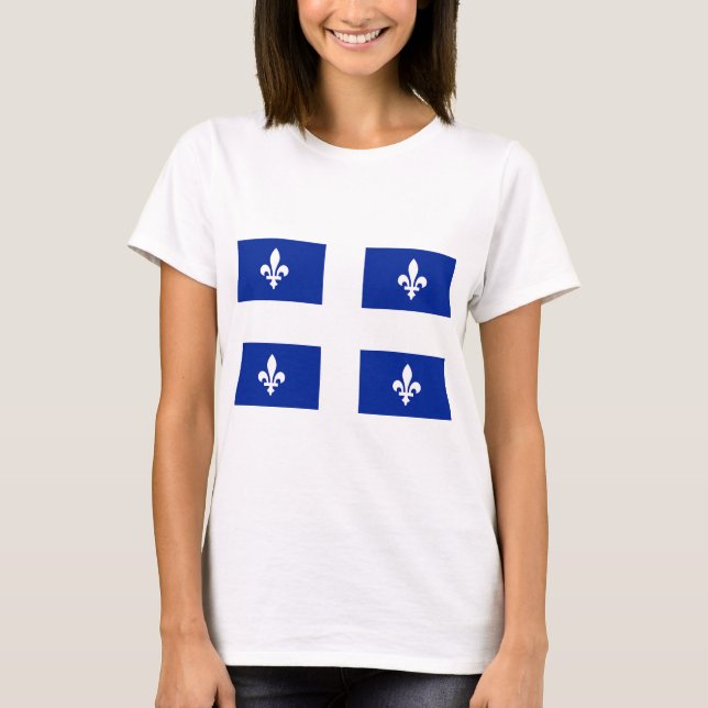 Mulheres em Camisas com Bandeira do Quebec, Canadá (Frente)