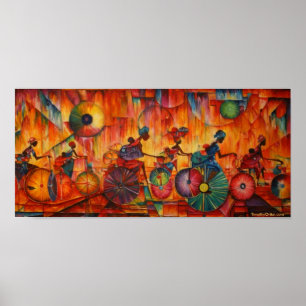 Mulheres Em Rodas - Impressão De Telas