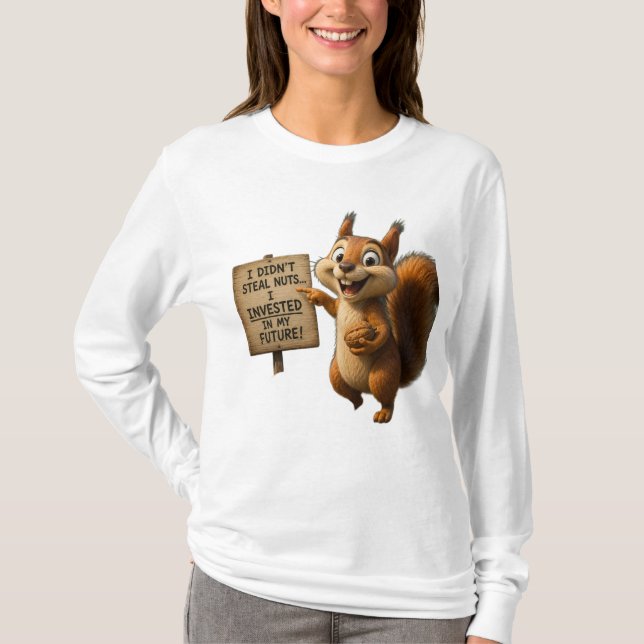 Mulheres Esquilo Engraçadas e Malucas Camiseta Man (Frente)