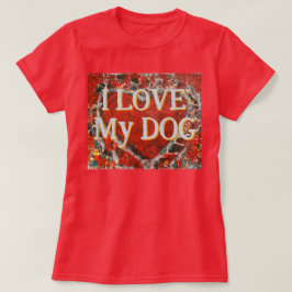 Mulheres, eu amo minha camiseta de coração Dia de 