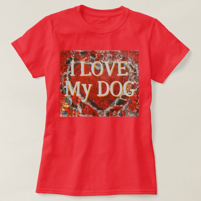 Mulheres, eu amo minha camiseta de coração Dia de  (Frente do Design)