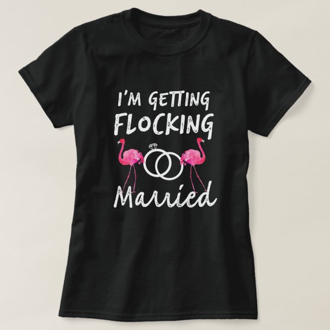 Mulheres Flamingo, vou ter uma camisa casada. (Frente do Design)