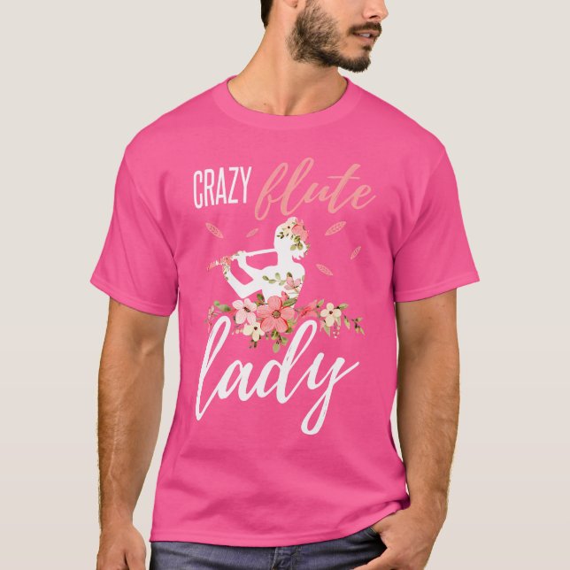 Mulheres Flutuam Camisa Engraçada Louca Senhora In (Frente)