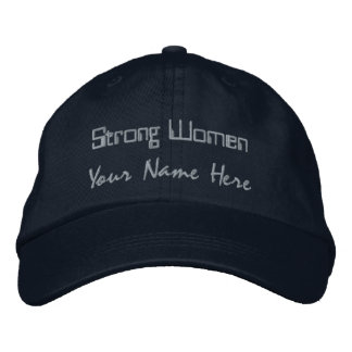 Mulheres Fortes Boné Azul-Marinho Personalizado Fe
