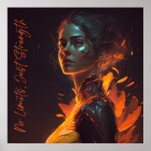 Mulheres fortes, mundo forte - poster inspirador