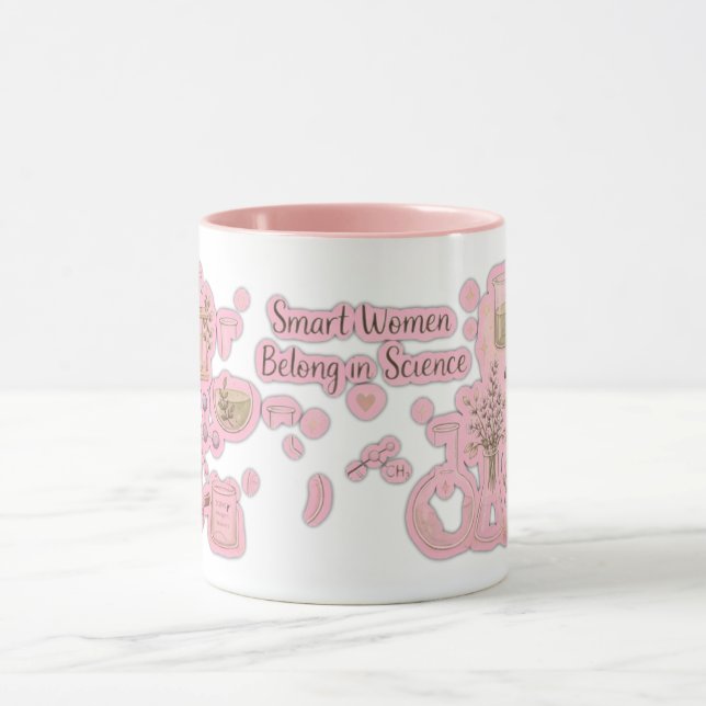 Mulheres Inteligentes na Ciência | Caneca Estética (Centro)