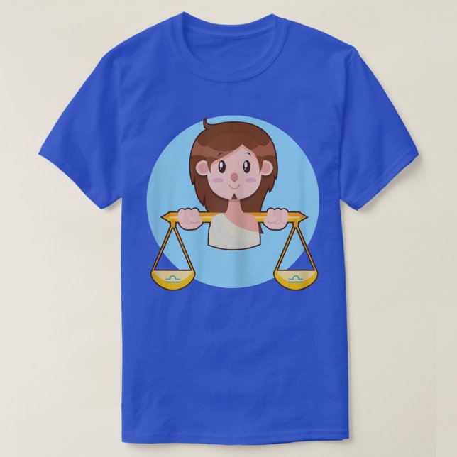 Mulheres Libra Zodiac Horoscope Astrologia T-shirt (Frente do Design)