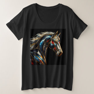 Mulheres Mais T-Shirts De Tamanho Com Expressão 13