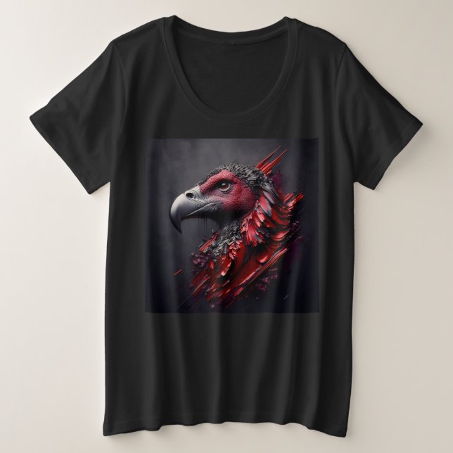 Mulheres Mais T-Shirts De Tamanho Com Expressão 17 (Frente do Design)