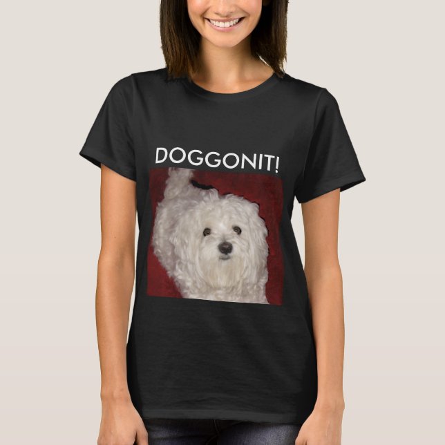 Mulheres maltesas da camisa 4 da forma de DOGGONIT (Frente)