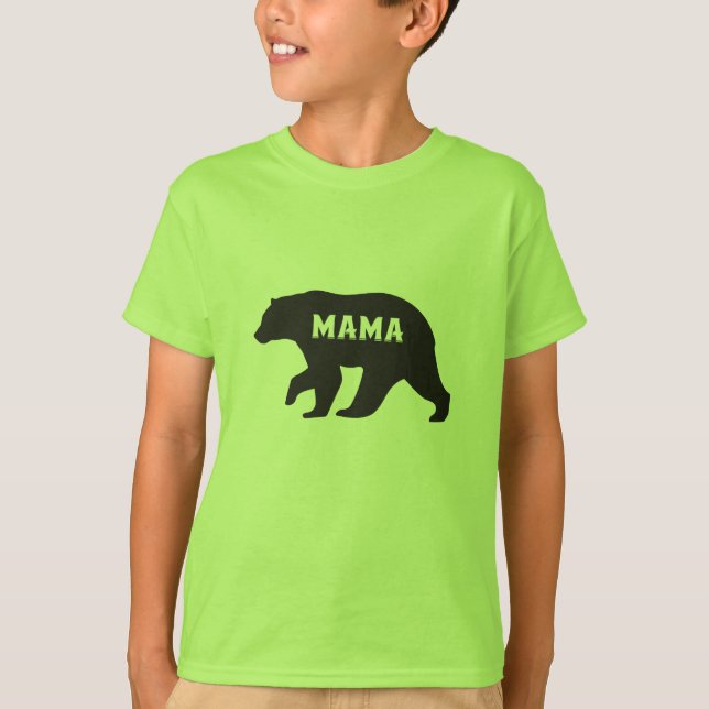 Mulheres Mama Bear T... Camisa Engraçada Melhor Mã (Frente)
