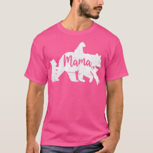Mulheres Mama Urso Com 3 Cubos, Camisa Do Urso Da