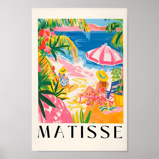 Mulheres Na Impressão De Arte De Praia, Beachy Dec (Frente)