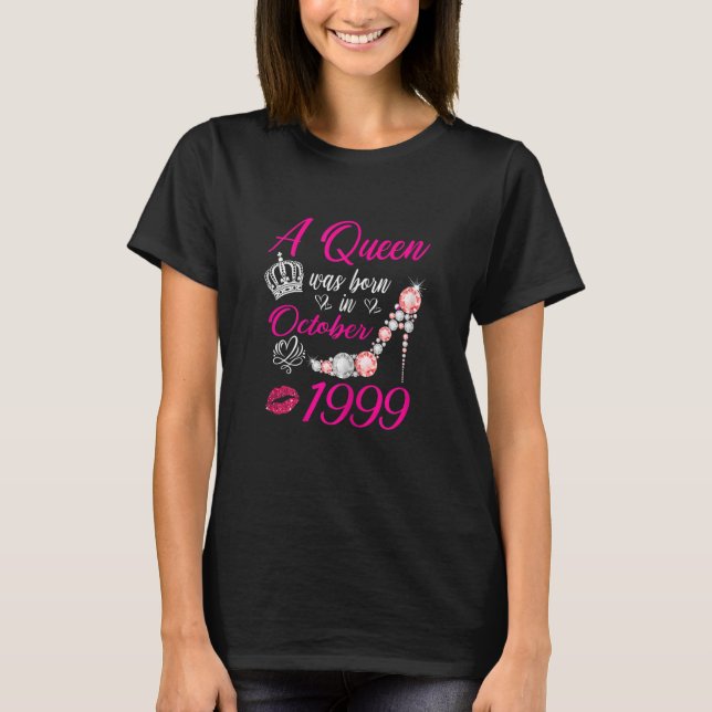 Mulheres outubro Meninas 1999 T-Shirt para Mulhere (Frente)