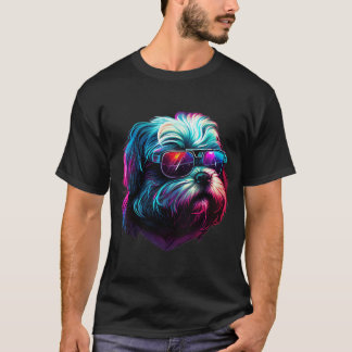 Mulheres Shih Tzu Dogs Shih Tzus V-Neck T-Shirt
