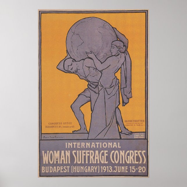 Mulheres sofrem Congresso Poster 1913 (Frente)