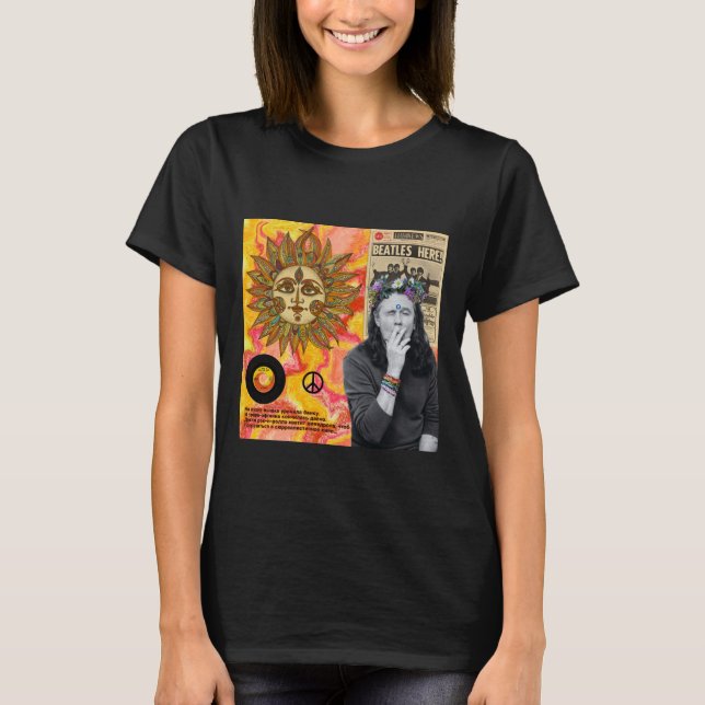 Mulheres T-Shirt Hippie (Frente)