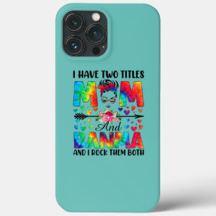 Mulheres Tenho Dois Títulos Mãe Banma Tie Dye Deco