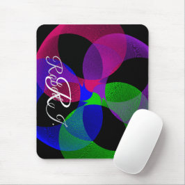 Multi Color Fusion Geometric Mouse Pad