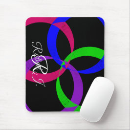 Multi Color Interchange Geometric Mouse Pad