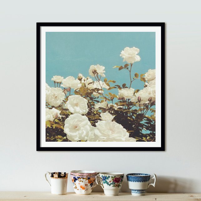 Multi Roses Floral Garden Photo Art Print Poster (Criador carregado)