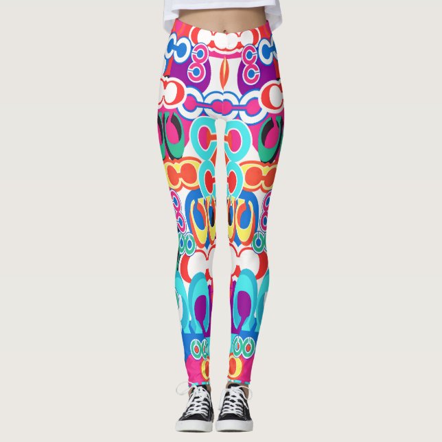 Multicolor leggings innovative designer-inspired  (Frente)