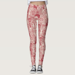 multidão de criptozoológicos leggings pérola verme
