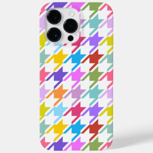 Múltiplas cores Houndstooth+Padrão Branco Grande