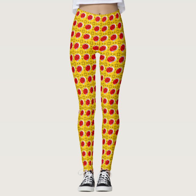 Múltiplas leggings nos cantos do Rosa espanhol (Frente)