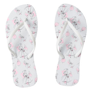 Múltiplos chinelos Cor-de-Rosa de Moda