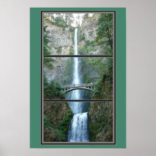 Multnomah Falls Oregon Poster Cênnica