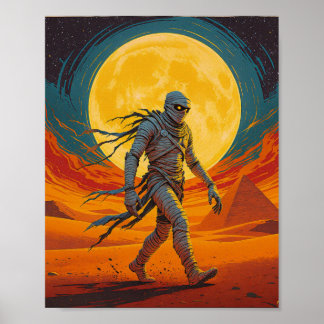 Mummy Wall Art - Poster do horror egípcio