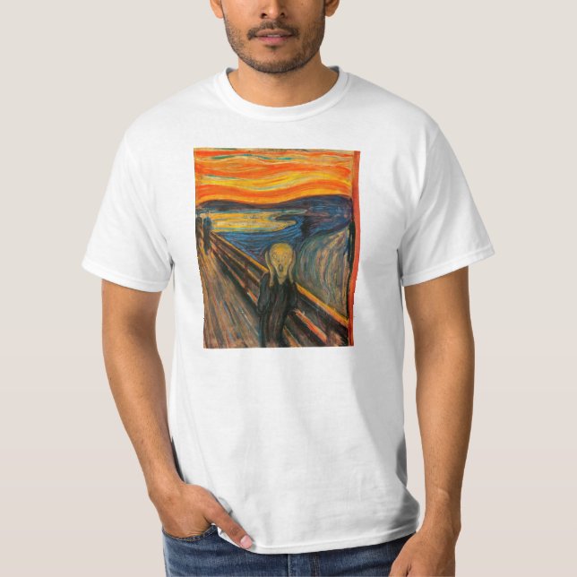 Munch o t-shirt do gritar (Frente)