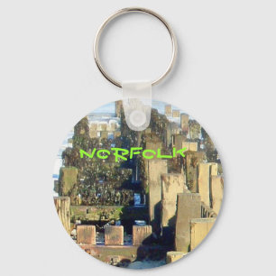 Mundesley Beach Groin, Norfolk, chaveiro do Reino 