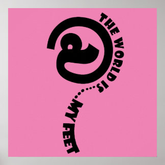 mundo aos meus pés poster feliz