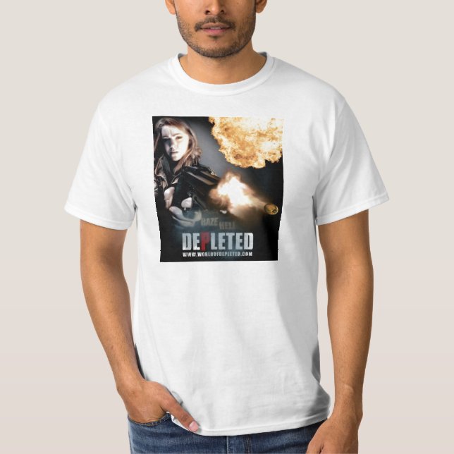 Mundo da camisa flamejante esgotada da bala (Frente)