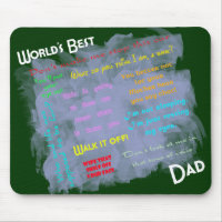 Mundos o melhor Dadism Mousepad